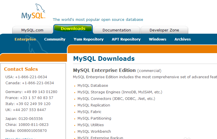 在哪下载MySQL？