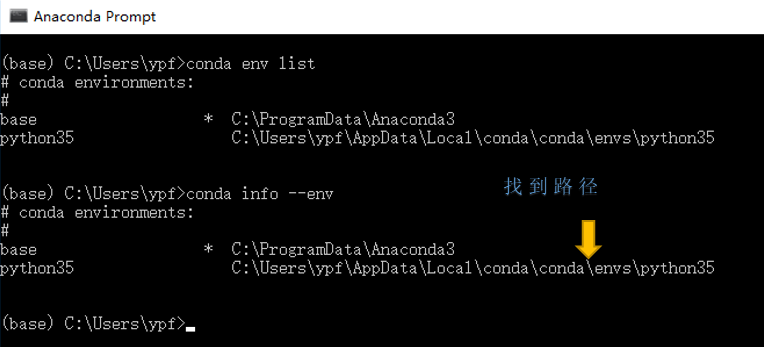 anaconda中python环境路径在哪里？