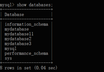 mysql怎么显示所有的数据库