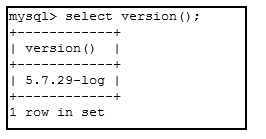 mysql数据库查看版本号码