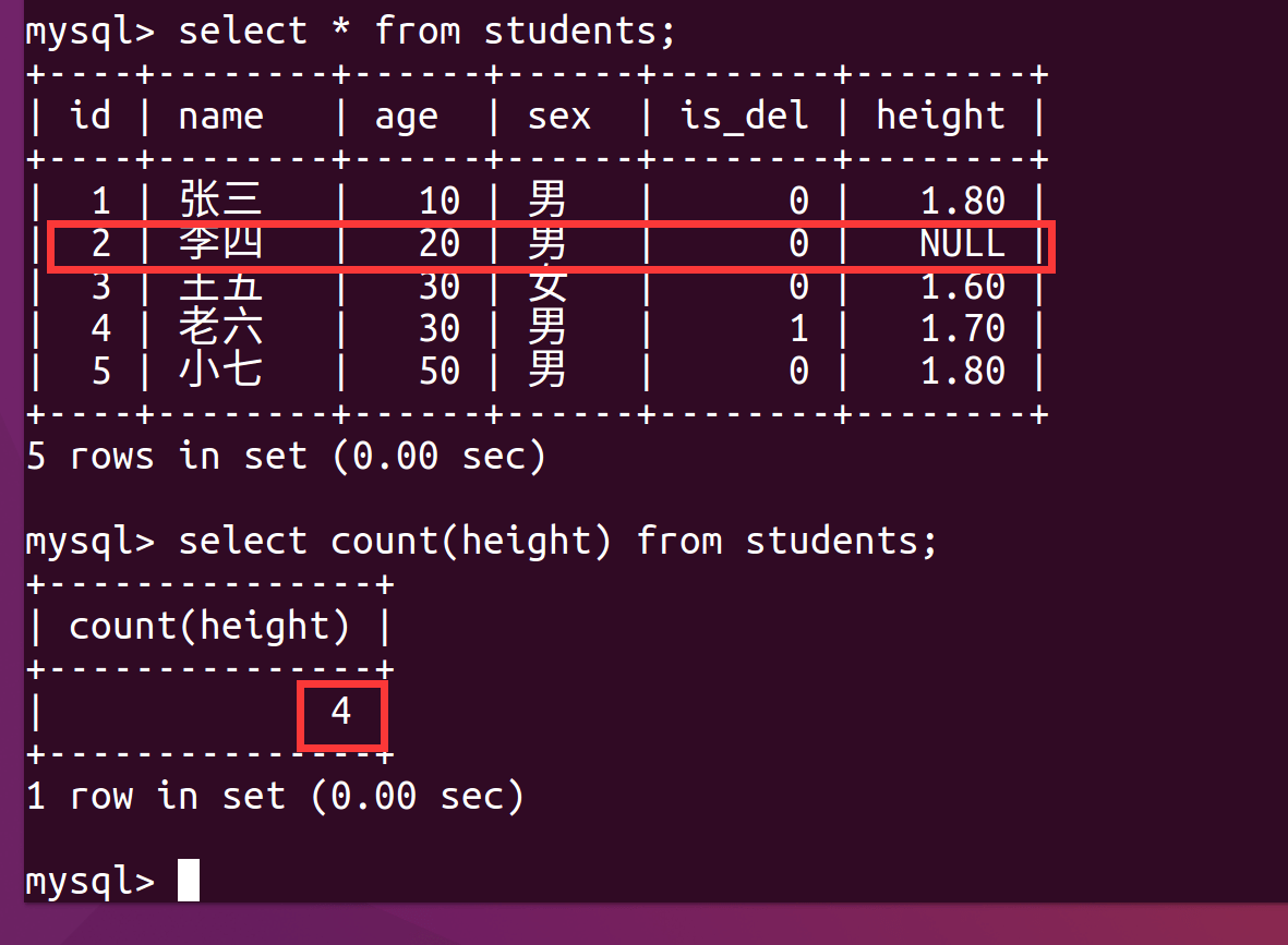 MySQL高级查询