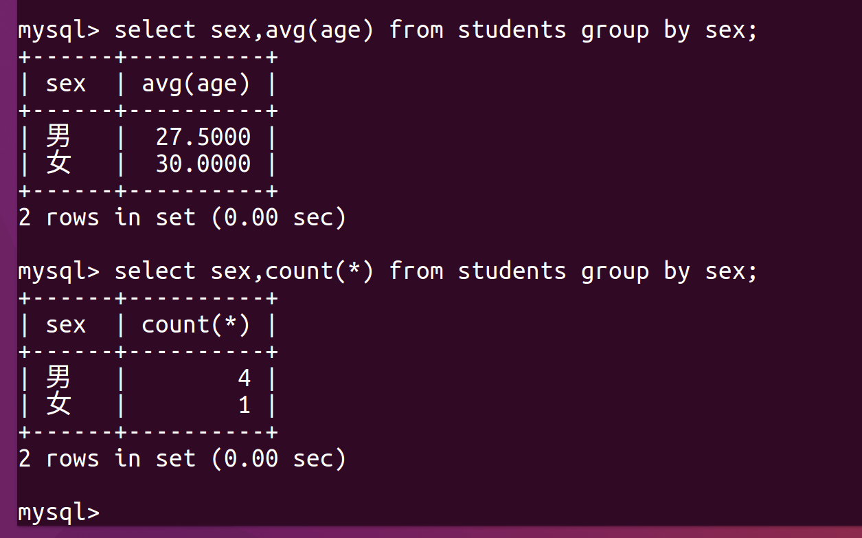 MySQL高级查询