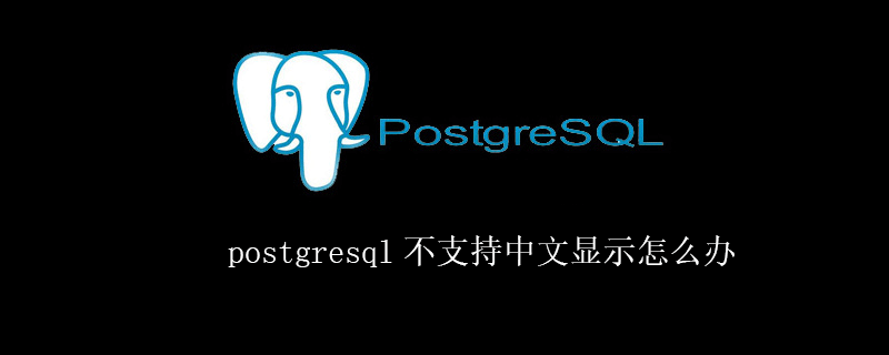 postgresql不支持中文显示怎么办