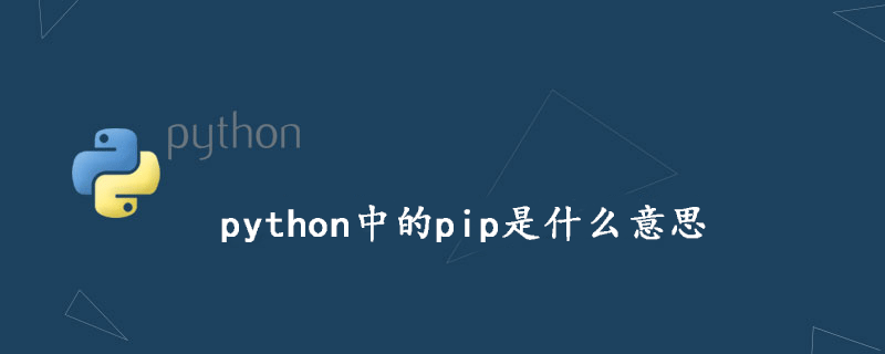 python中的pip是什么意思