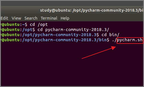 ubuntu中pycharm如何运行