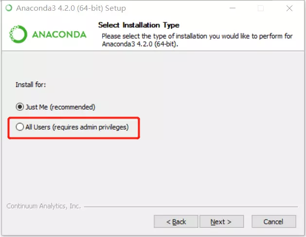 anaconda安装报错解决方法