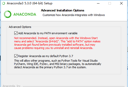 anaconda安装失败解决方法