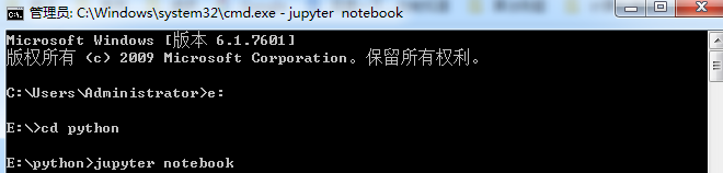 怎么在cmd运行jupyter？