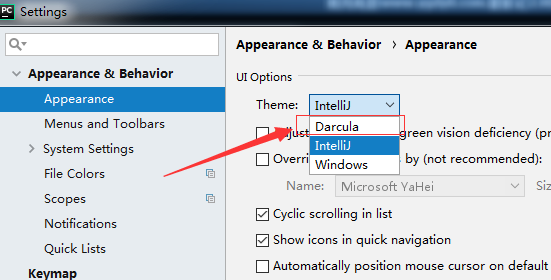 pycharm如何设置主题