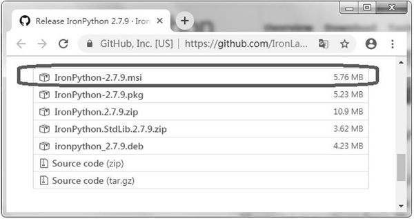 下载IronPython安装包