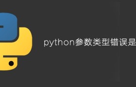 python参数类型错误是什么
