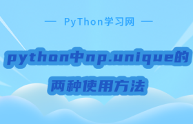 python中np.unique的两种使用方法
