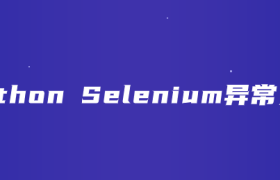Python Selenium异常处理