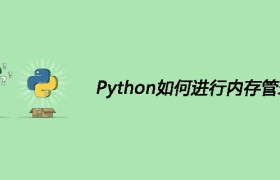 Python如何进行内存管理？