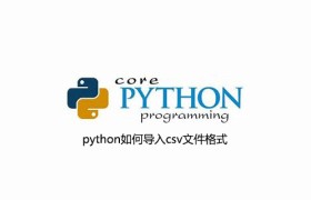 python如何导入csv文件格式