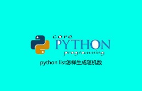 python list怎样生成随机数