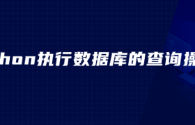 python执行数据库的查询操作 python执行数据库的查询操作