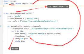 scrapy爬取图片 scrapy爬取图片