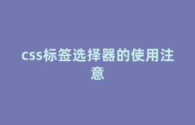 css标签选择器的使用注意 css标签选择器的使用注意