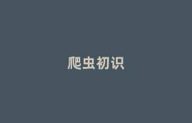 爬虫初识 爬虫初识