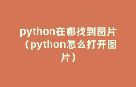 python在哪找到图片（python怎么打开图片）