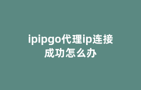 ipipgo代理ip连接成功怎么办 ipipgo代理ip连接成功怎么办