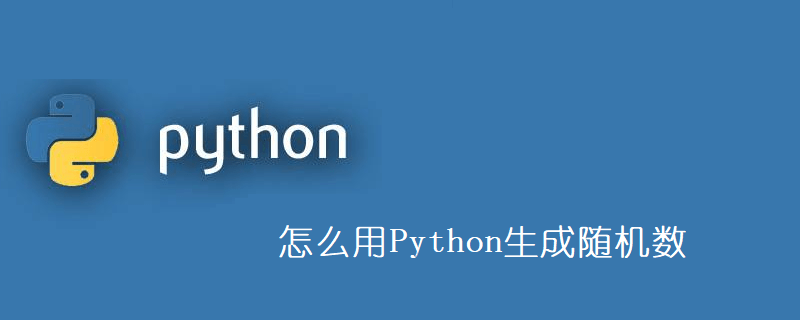 怎么用Python生成随机数