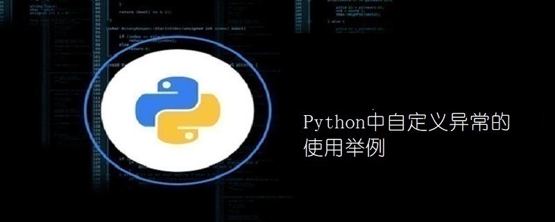 Python中自定义异常的使用举例