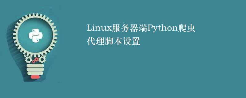 Linux服务器端Python爬虫代理脚本设置
