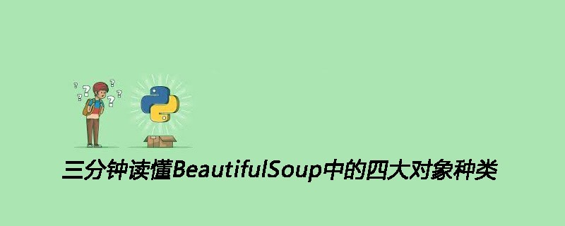 三分钟读懂BeautifulSoup中的四大对象种类