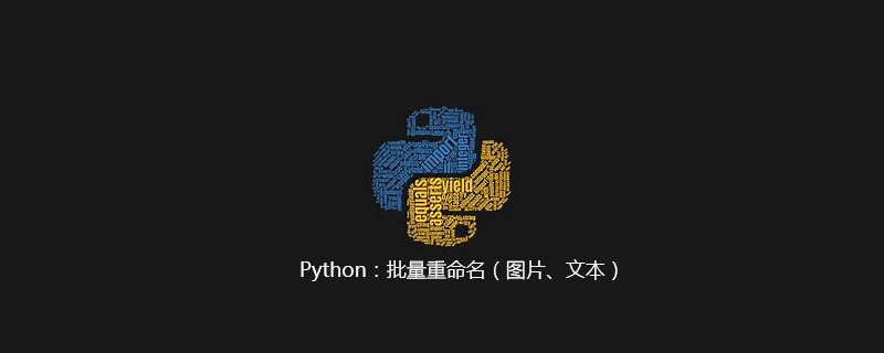 Python：批量重命名（图片、文本）