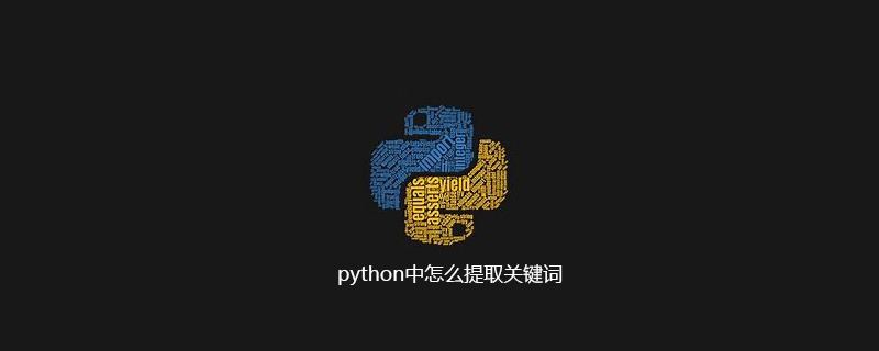 python中怎么提取关键词