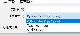 怎样保存python文件