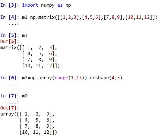 python如何输入矩阵