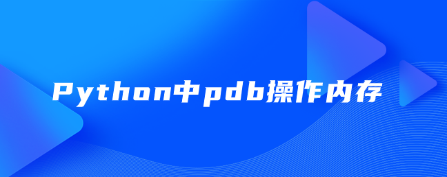 Python中pdb操作内存