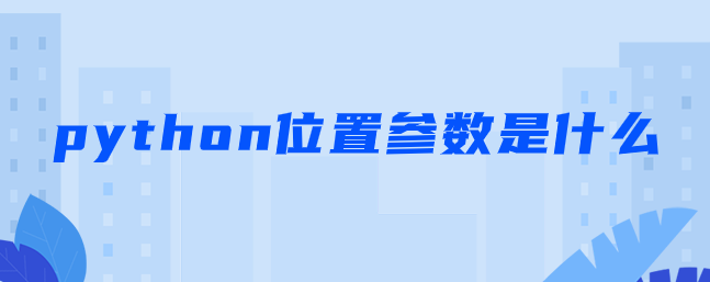 python位置参数是什么