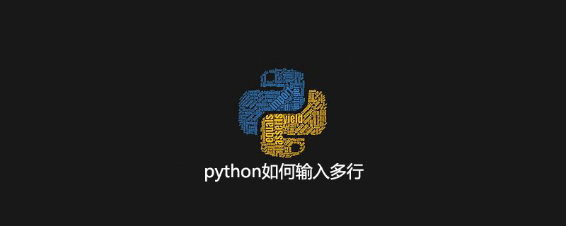 python如何输入多行