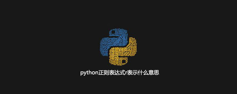 python正则表达式r表示什么意思