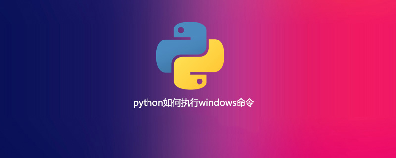 python如何执行windows命令