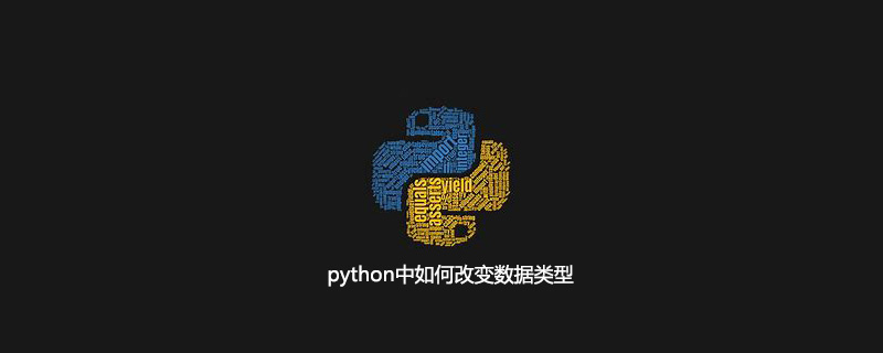 python中如何改变数据类型