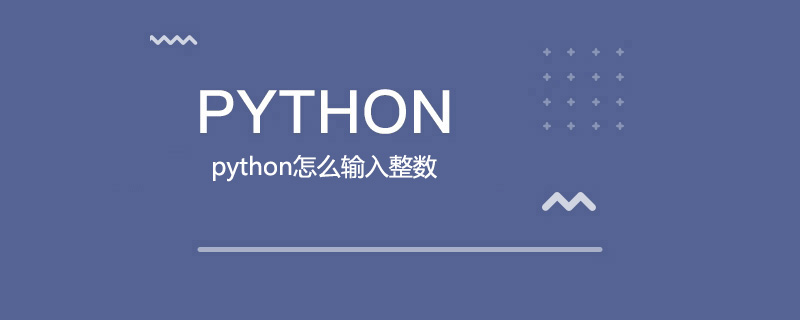 python怎么输入整数