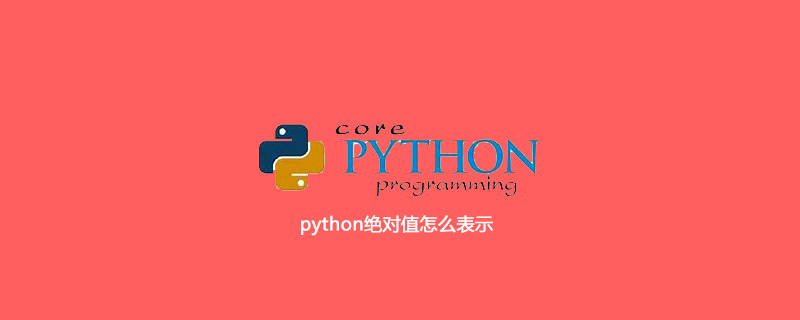 python绝对值怎么表示