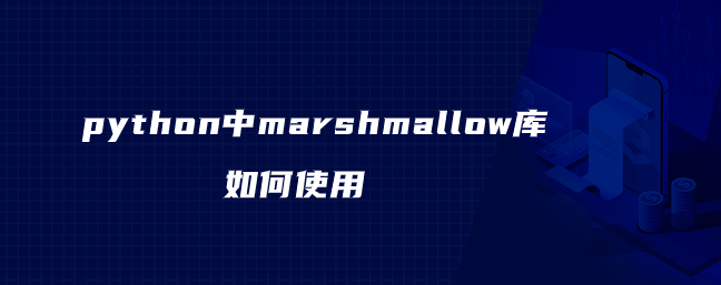 python中marshmallow库如何使用