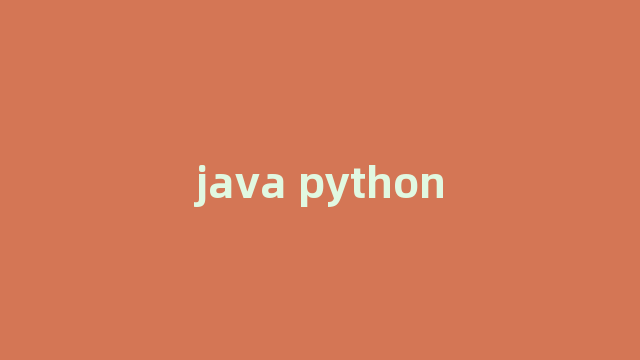 java python